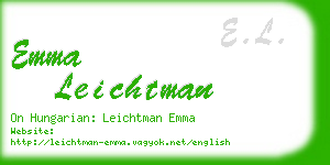 emma leichtman business card